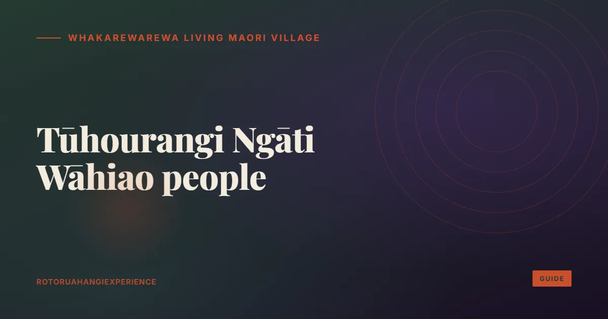 Whakarewarewa Living Māori Village, home of the Tūhourangi Ngāti Wāhiao people